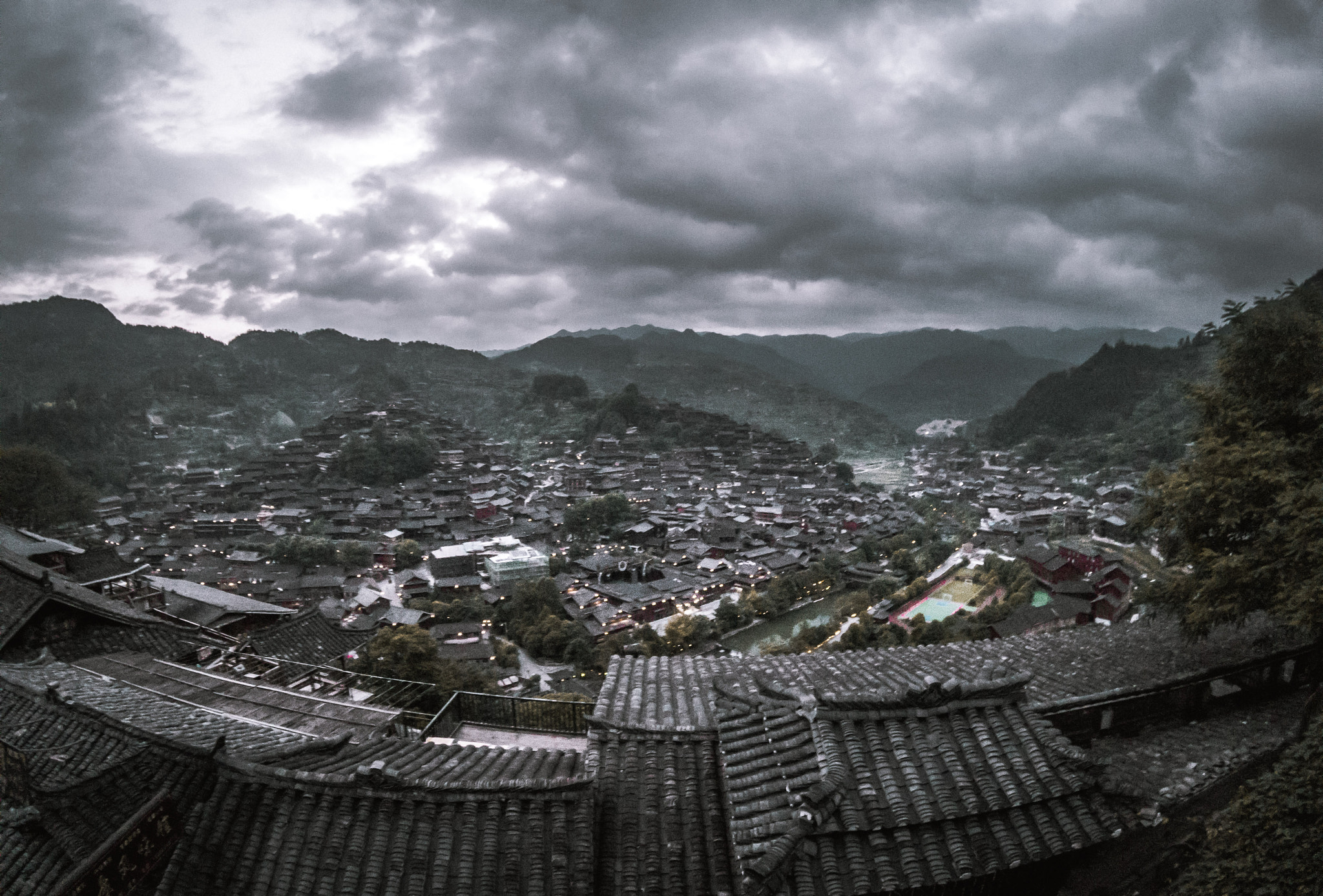 GoPro Hero5 Black sample photo. Xijiang qianhu miao village photography