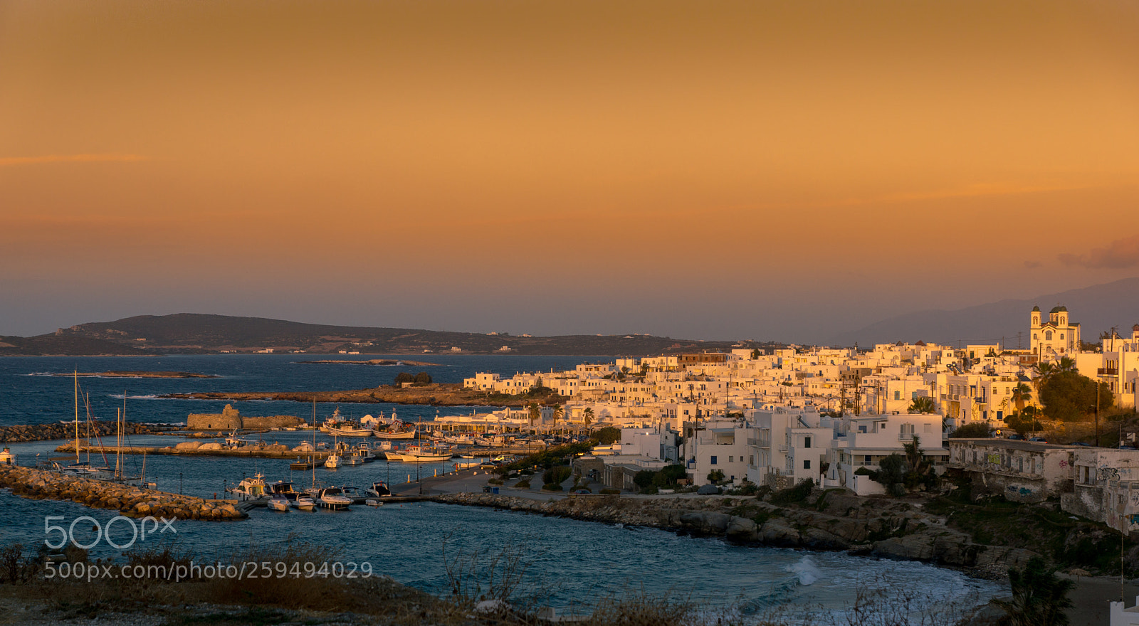 Sony SLT-A77 sample photo. Naoussa sunset photography