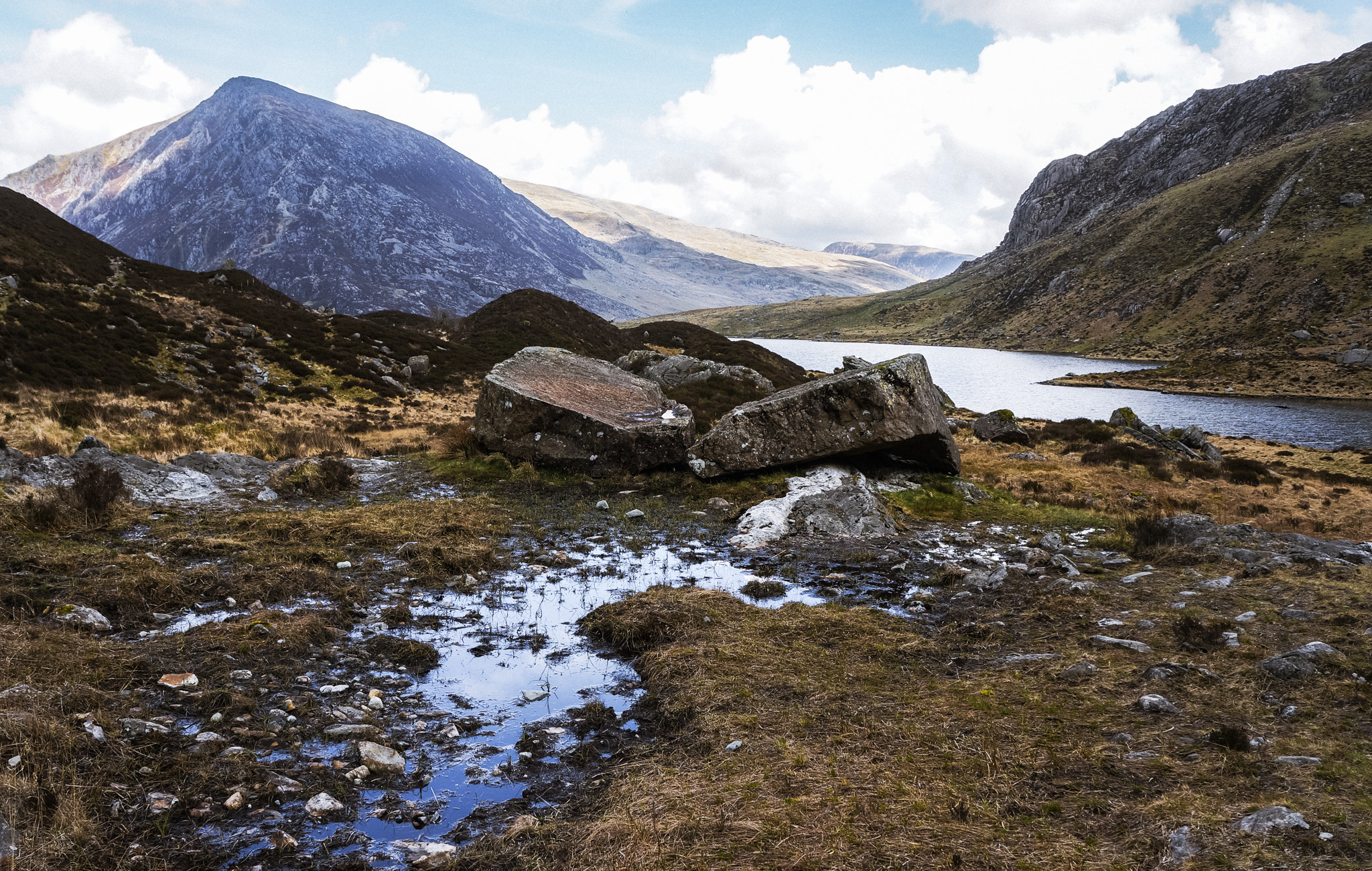 Sony Alpha NEX-5N sample photo. Snowdonia lake photography