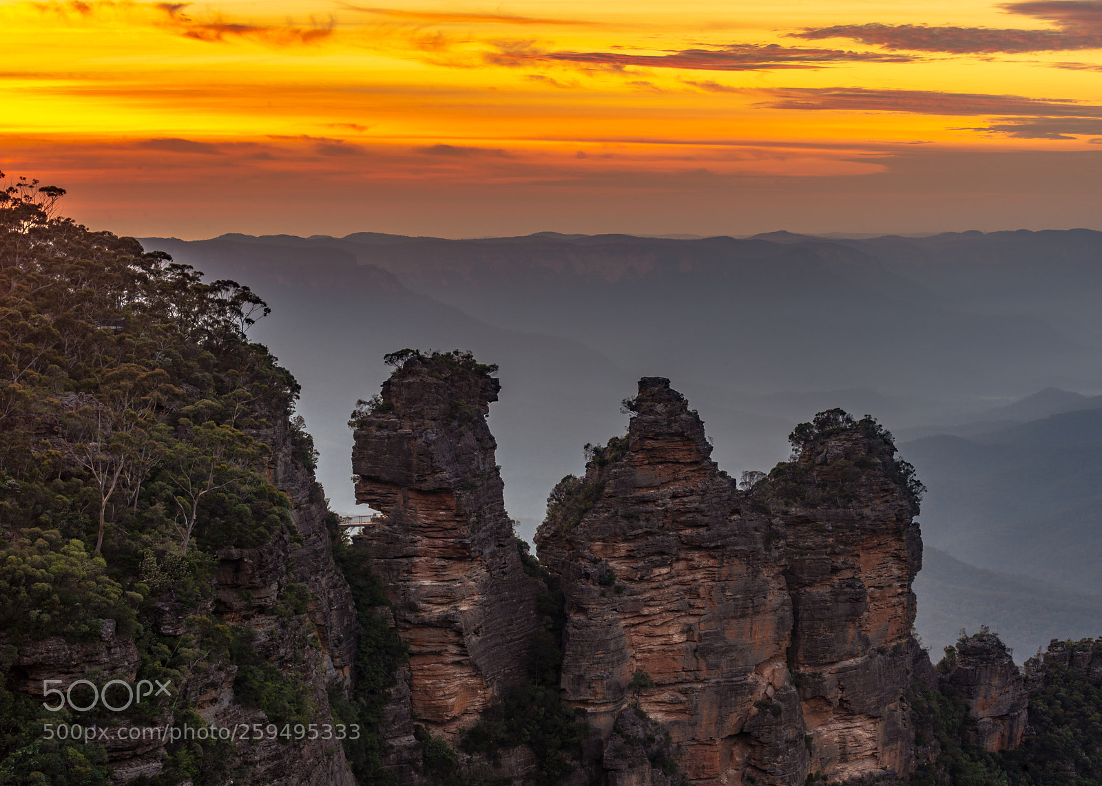 Nikon D610 sample photo. Sunrise over the three photography