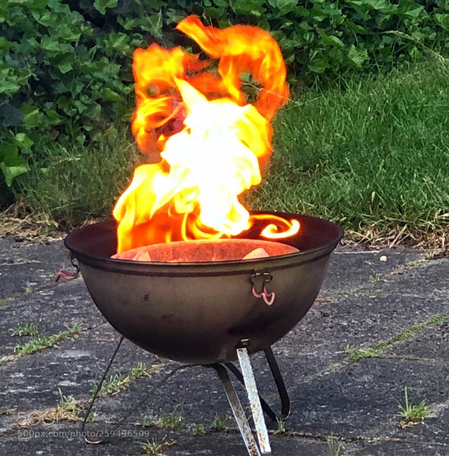 Apple iPhone 8 Plus sample photo. Grill and flames photography