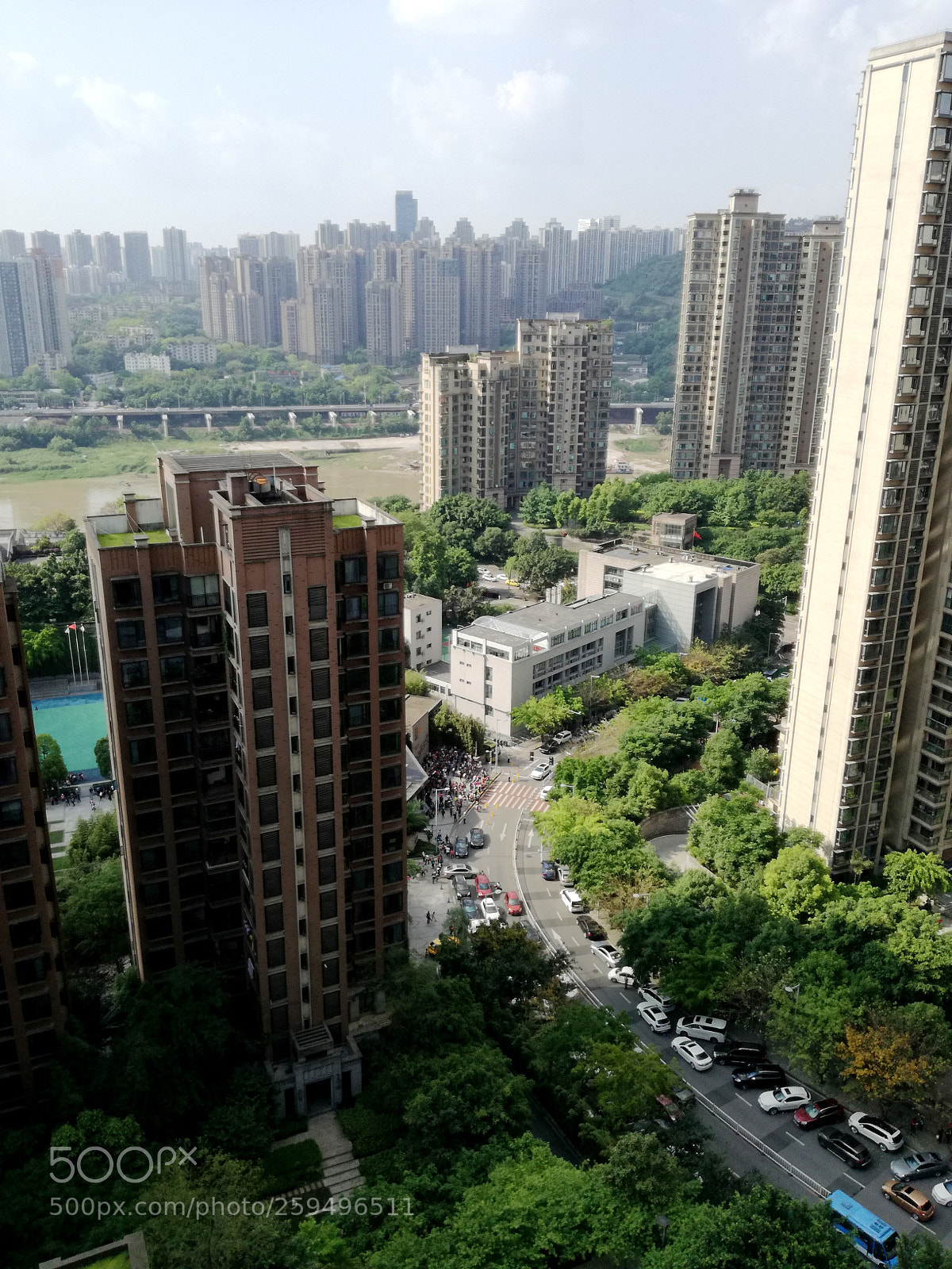HUAWEI P9 LITE sample photo. The green chongqing city photography