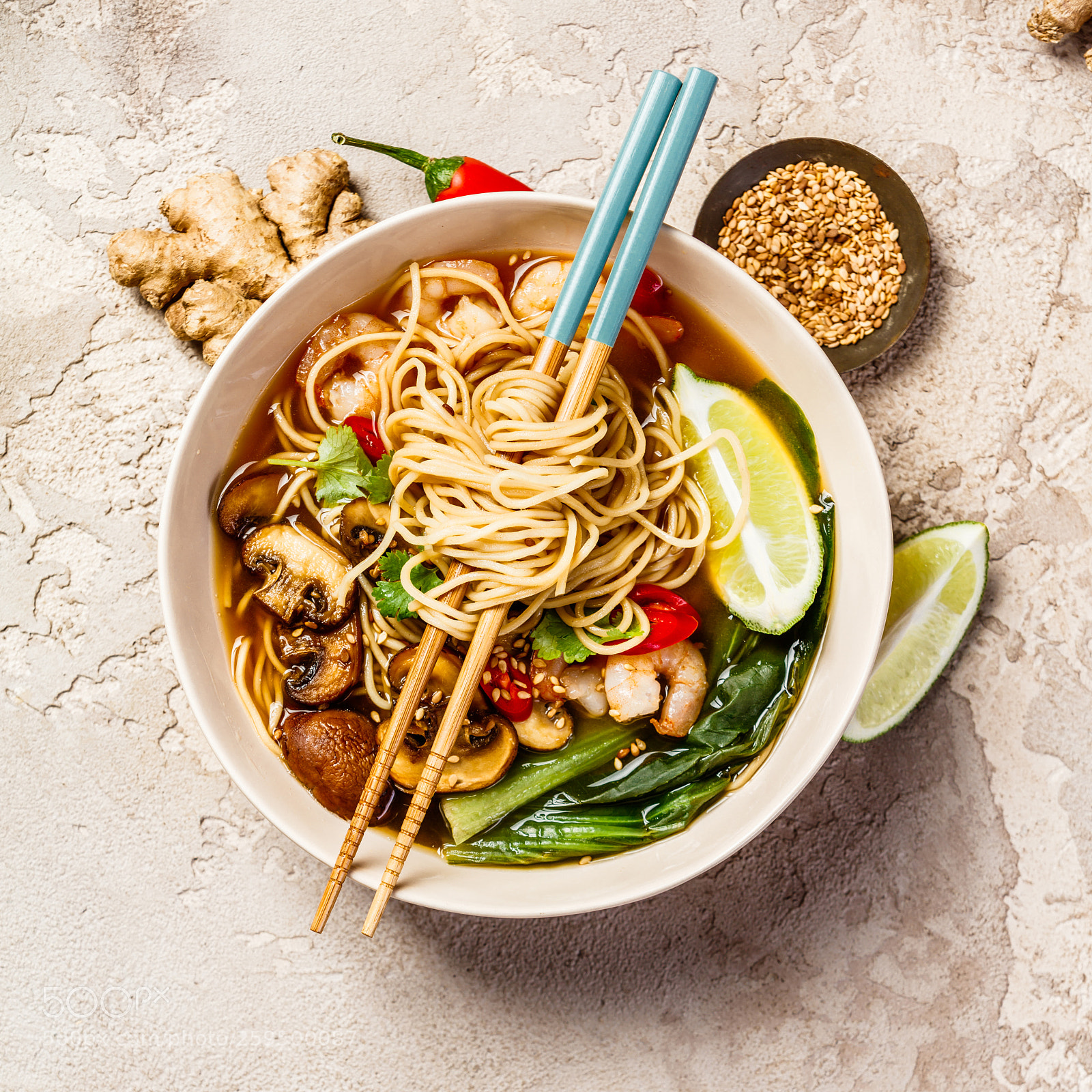 Canon EOS 5DS R sample photo. Asian soup with noodles photography