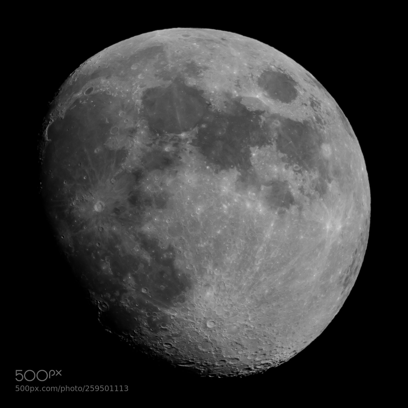 Canon EOS 80D sample photo. Moon black and white photography