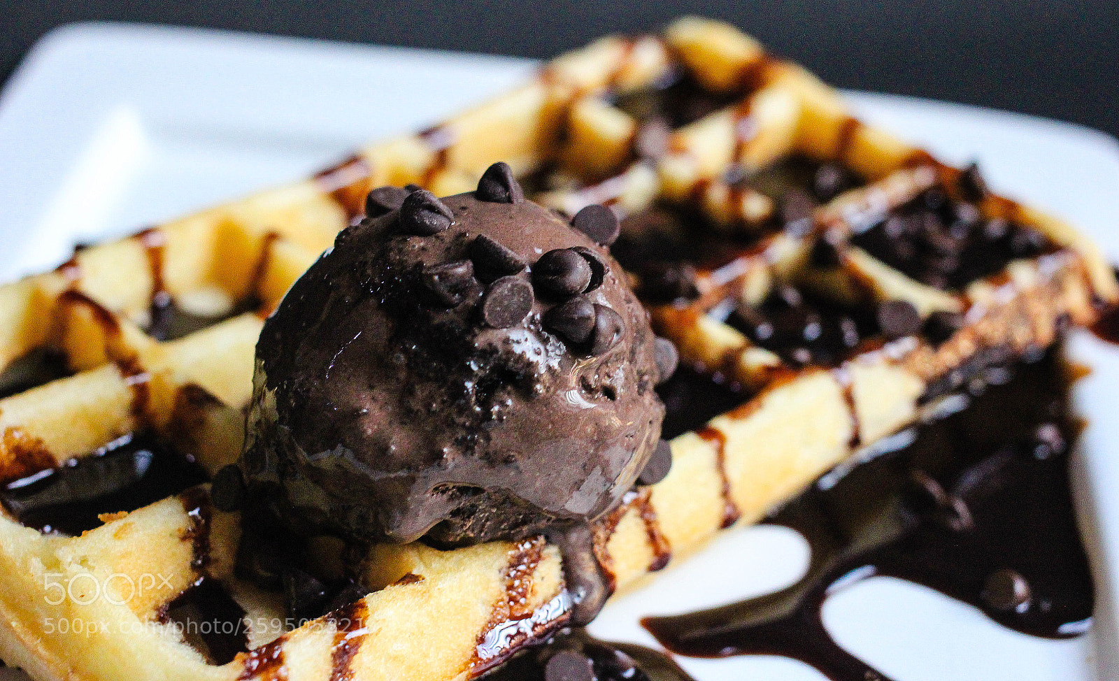 Canon EOS 60D sample photo. Choco waffles photography