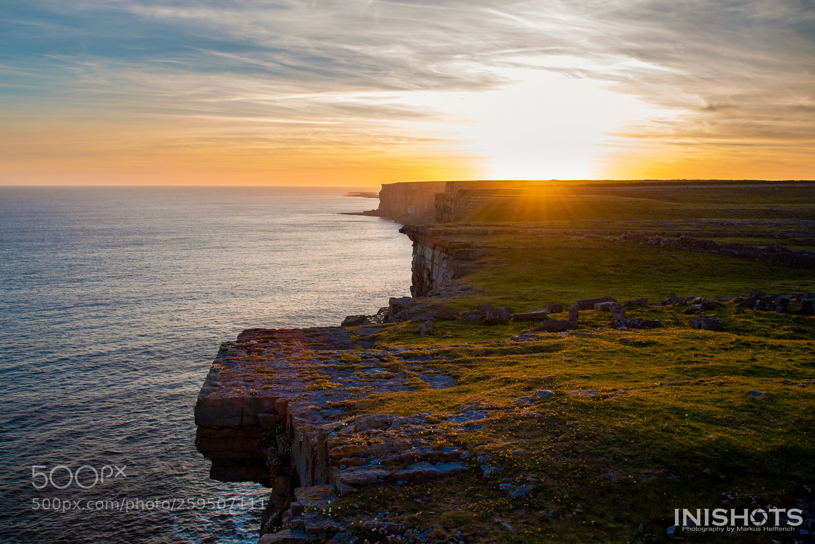 Nikon D750 sample photo. Inis mór sunset photography