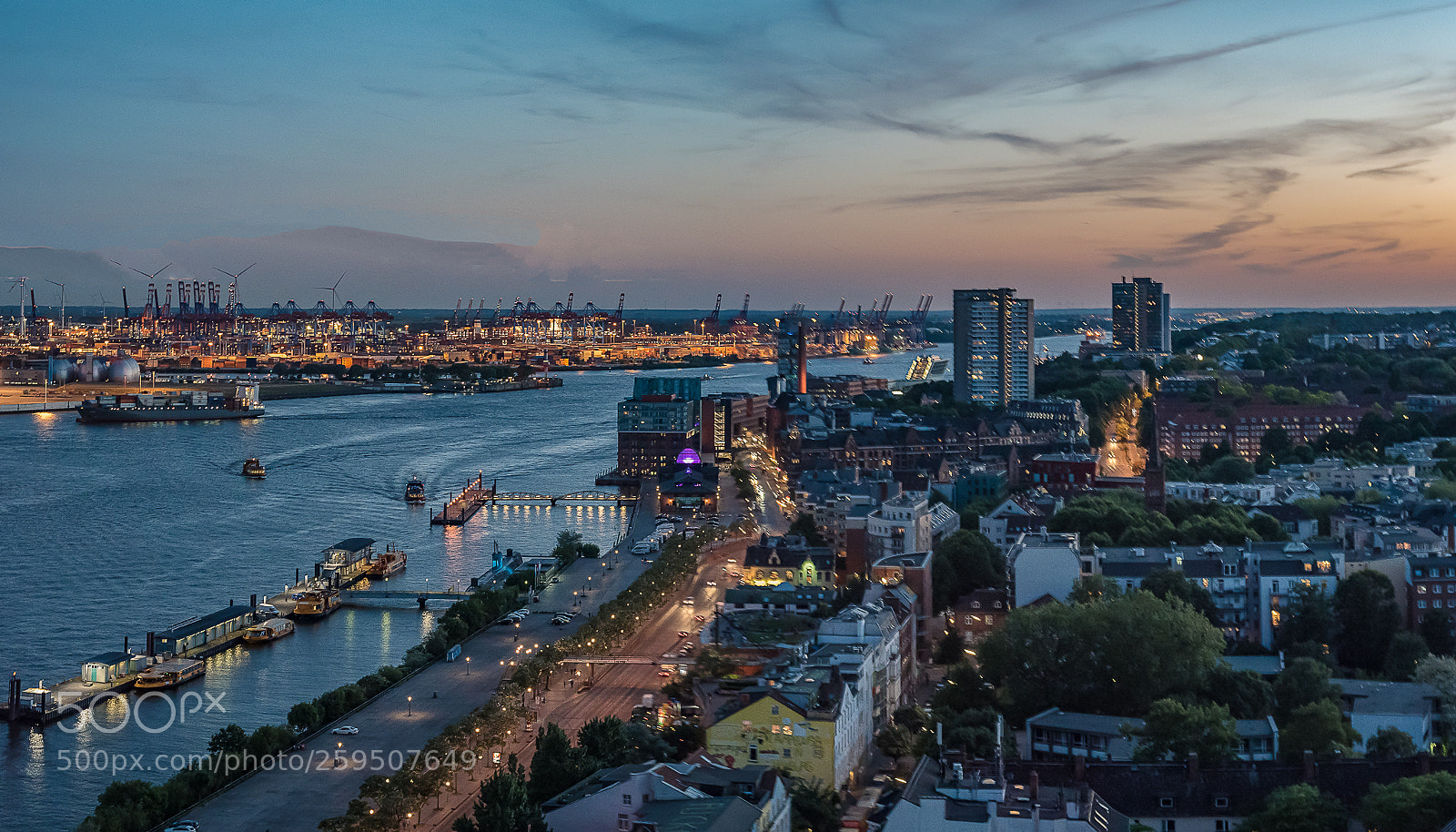 Nikon D750 sample photo. Hamburg - sunset photography