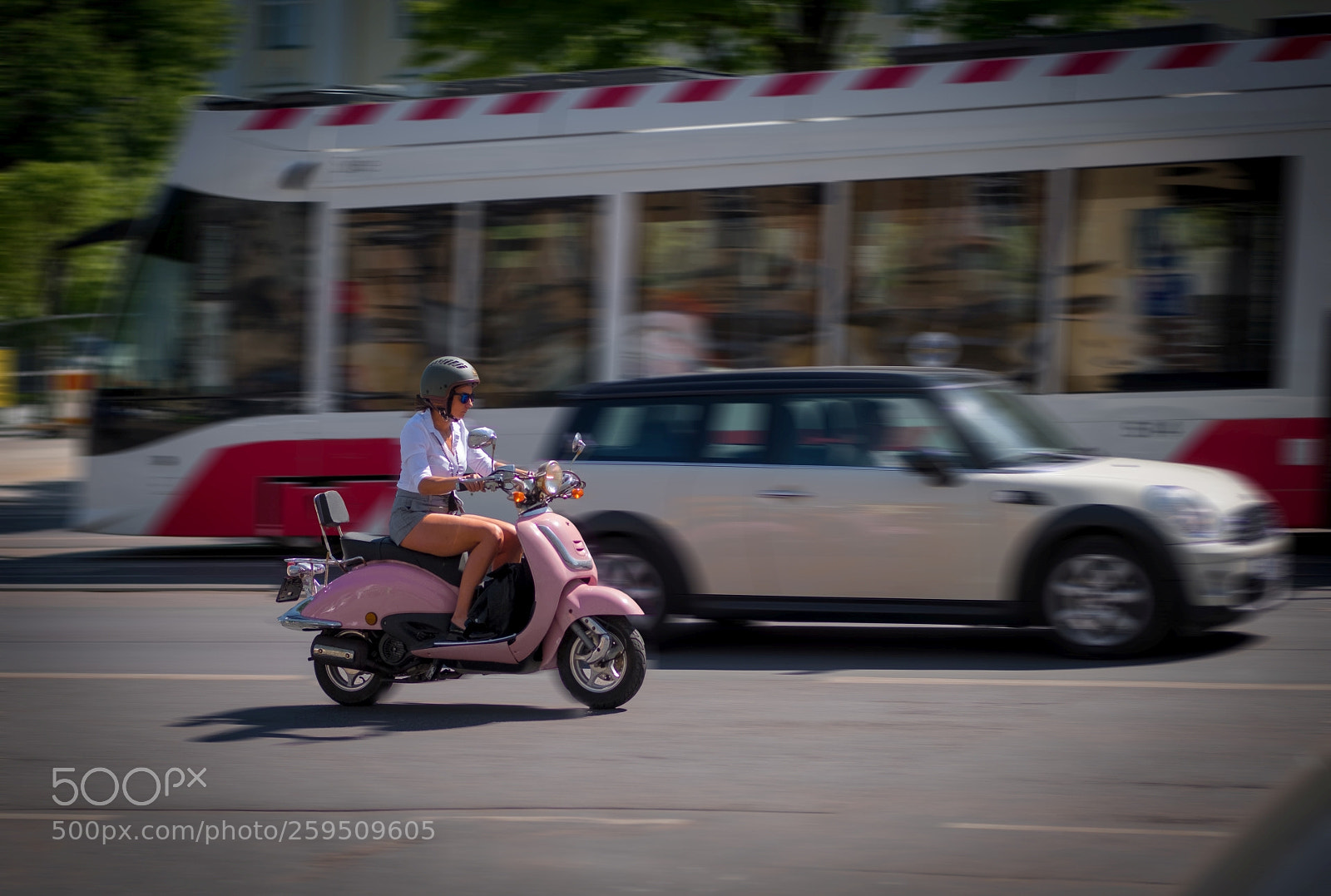Fujifilm X-T20 sample photo. Scooter girl photography