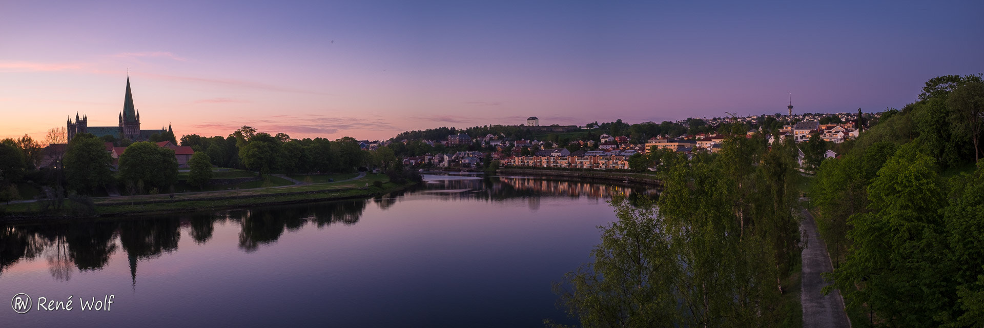 Fujifilm X70 sample photo. Panorama nidelva trondheim photography