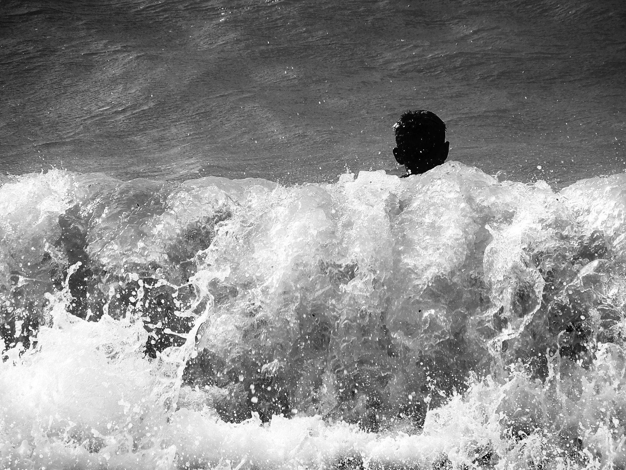 Nikon Coolpix A900 sample photo. Against the rising waves photography