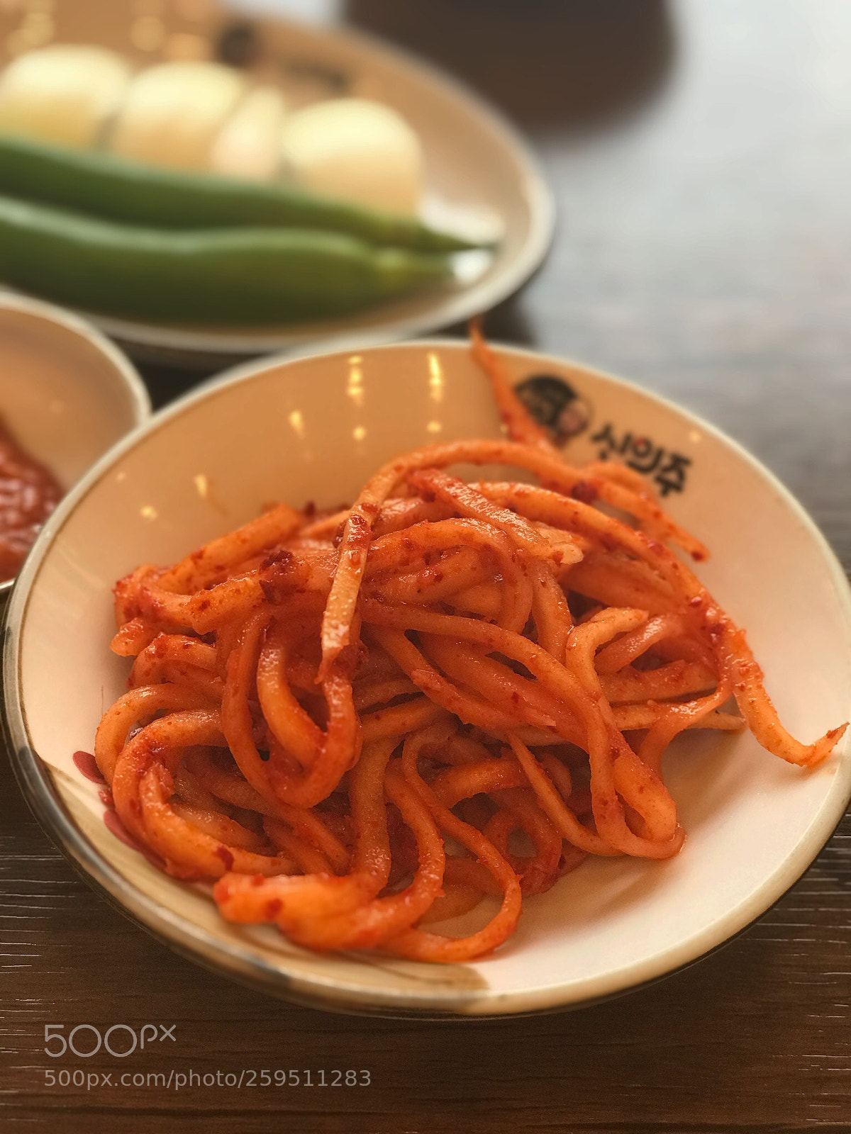 Apple iPhone 7 Plus sample photo. Julienne korean radish salad  photography