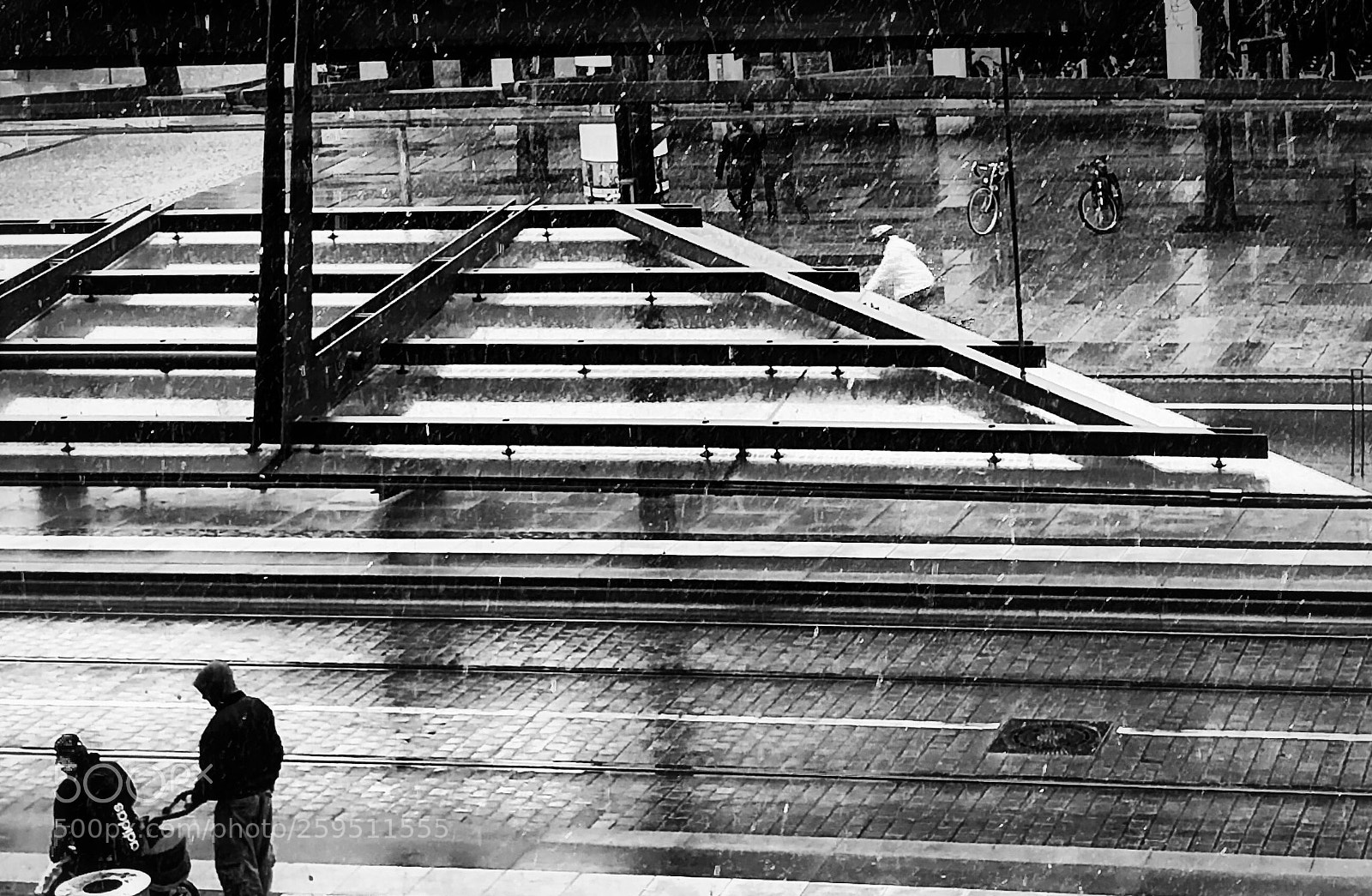 Apple iPhone 8 sample photo. Rainy street in dresden  photography