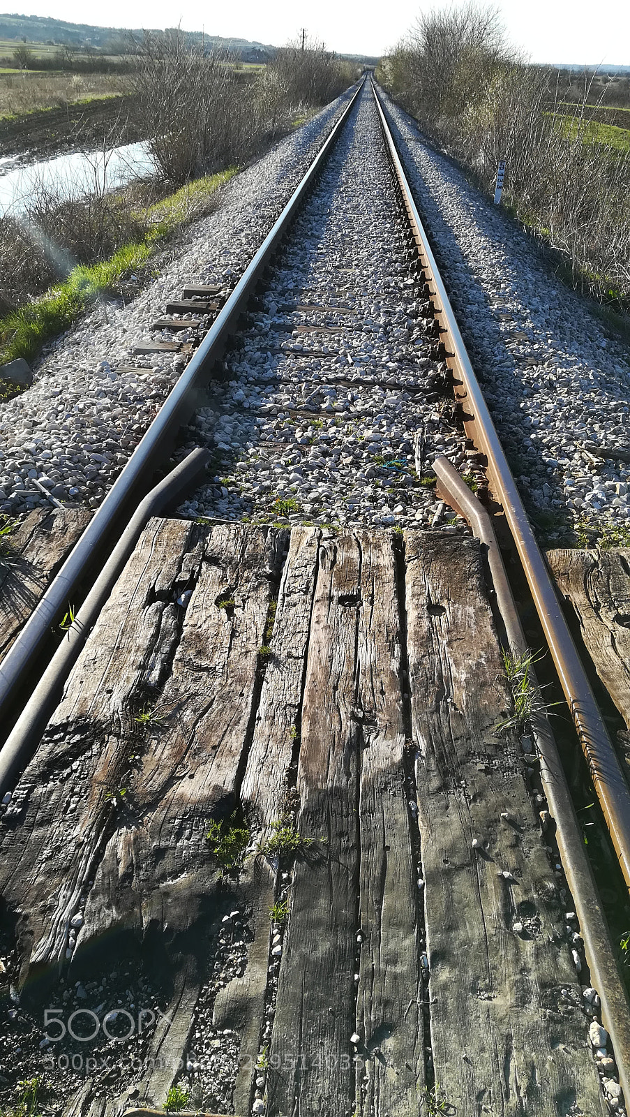 HUAWEI P10 lite sample photo. Train track next to photography