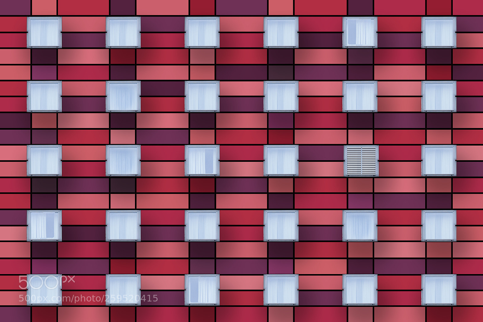 Canon EOS 5D Mark II sample photo. Red facade photography