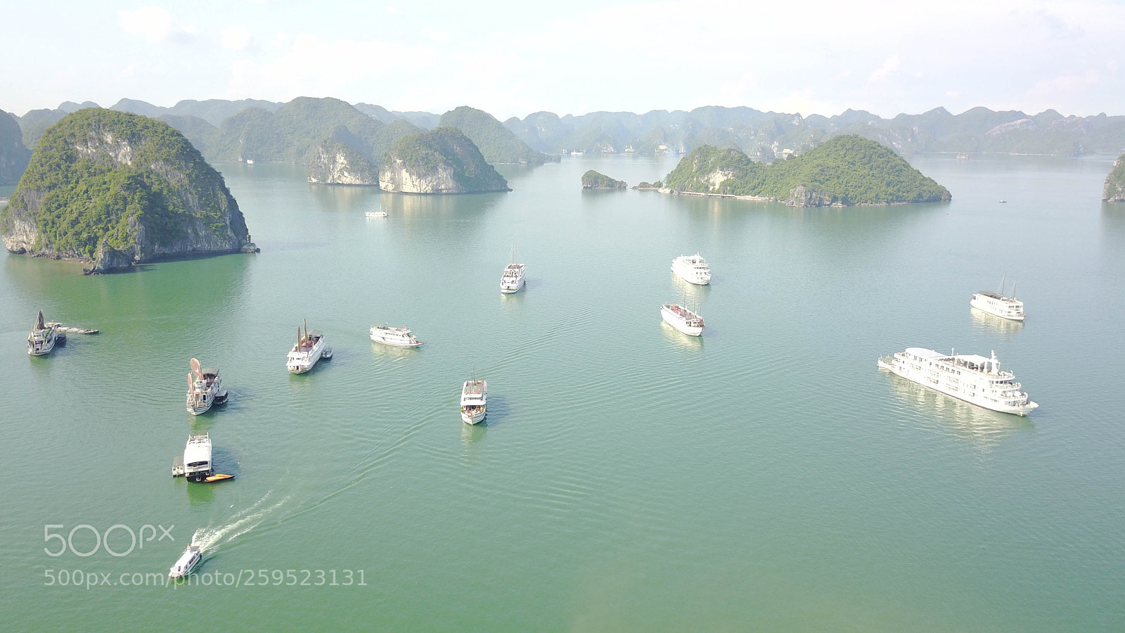 DJI FC220 sample photo. Ha long cruise photography