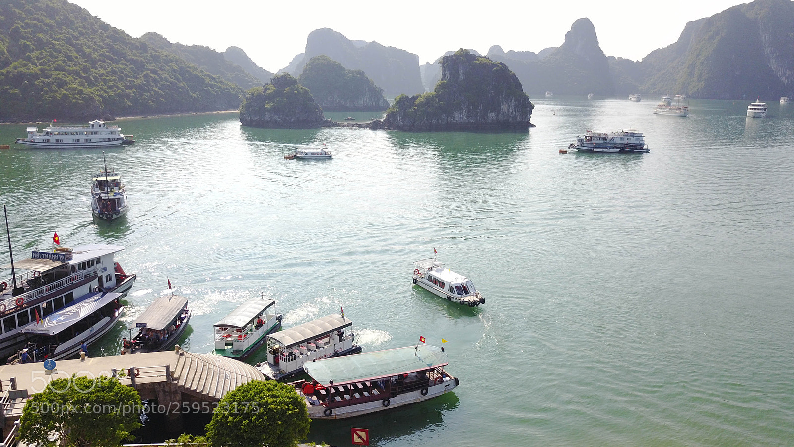 DJI FC220 sample photo. Ti top boat station photography