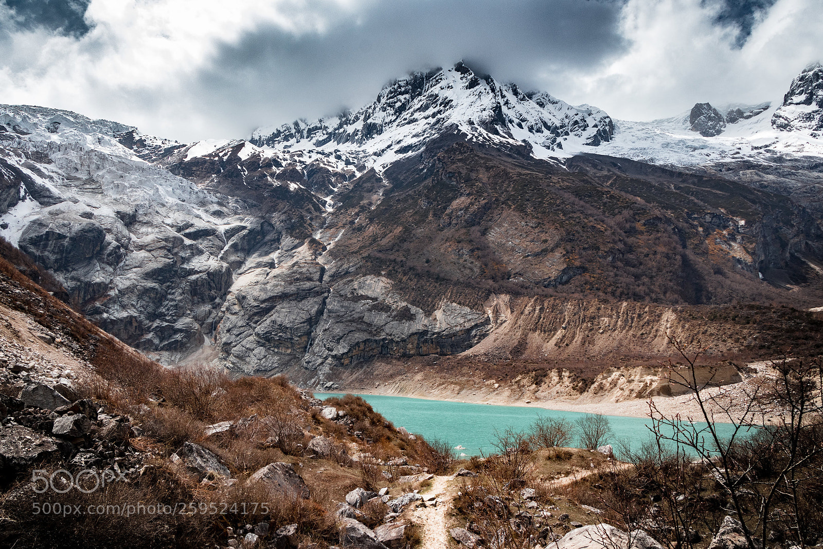 Canon EOS 80D sample photo. Turquoise lake in manaslu photography