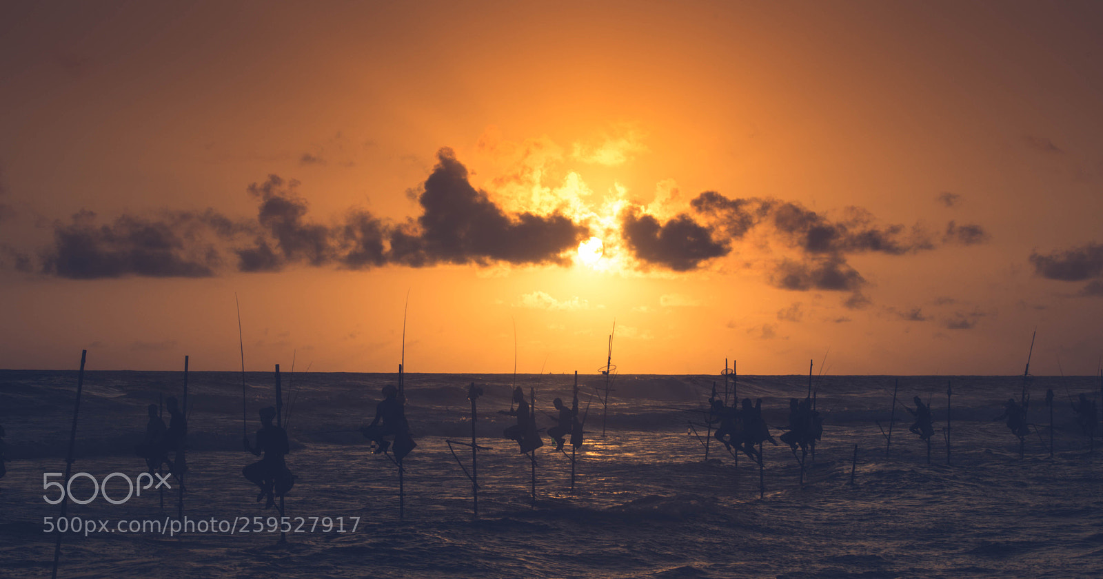 Nikon D7500 sample photo. Sunset stilt fishing photography