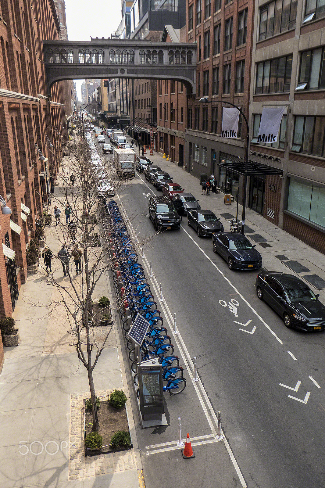 Panasonic DC-ZS70 sample photo. Blue bikes, manhattan lower west side, 2018 photography