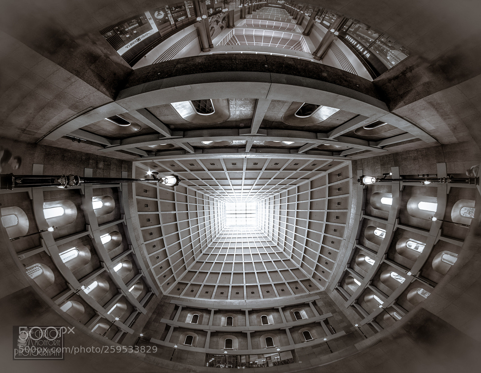 Canon EOS 70D sample photo. Millenia walk ceiling photography