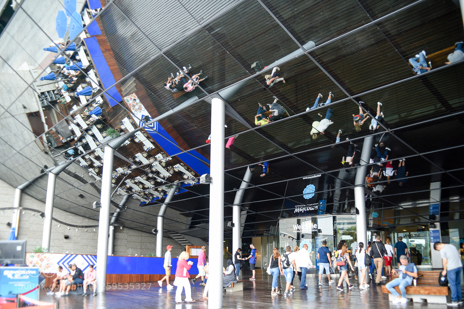 Nikon D750 sample photo. Barcelona reflections photography