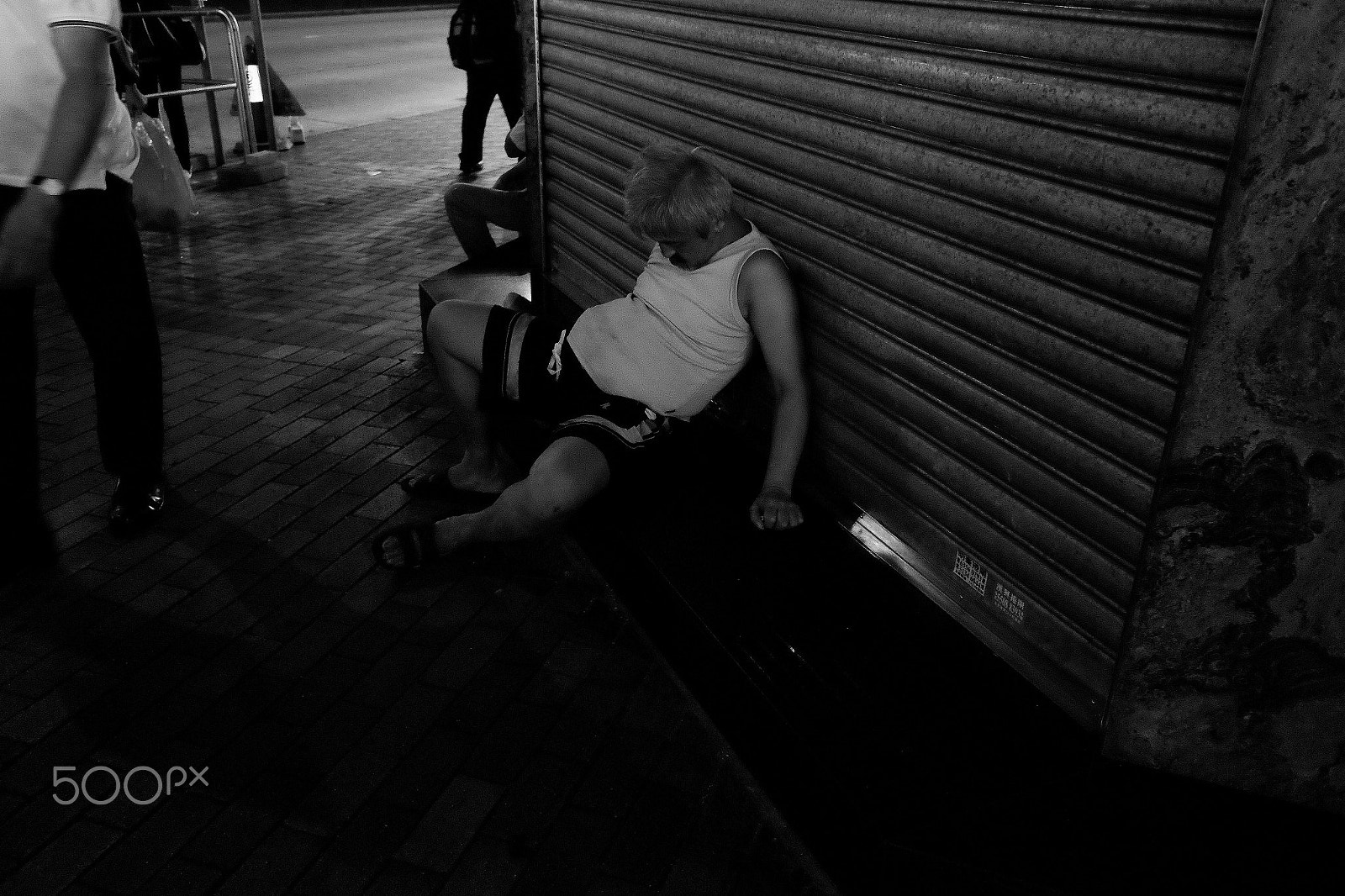Fujifilm X70 sample photo. Homeless on the street photography