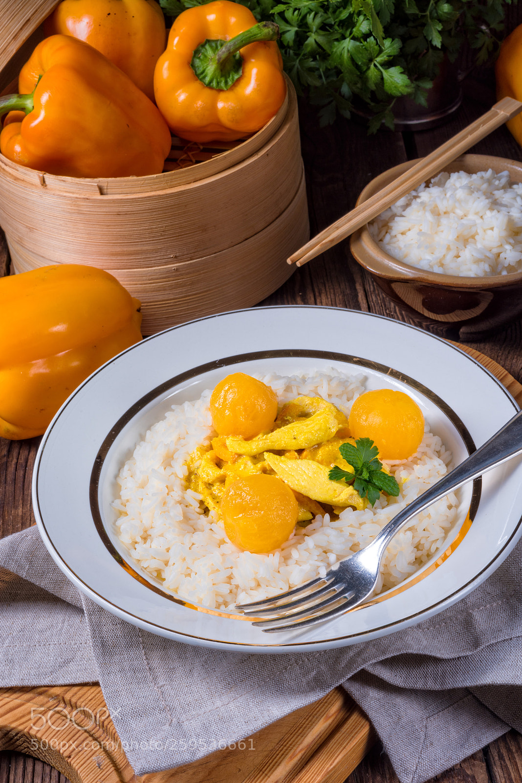 Nikon D810 sample photo. Chicken strips with rice photography