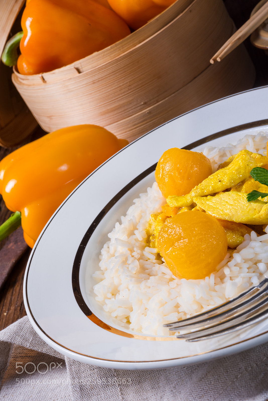 Nikon D810 sample photo. Chicken strips with rice photography