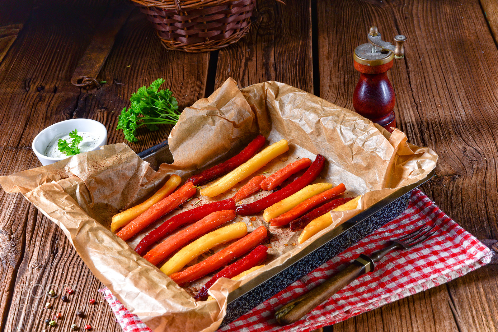 Nikon D810 sample photo. Colorful vegetable fries from photography