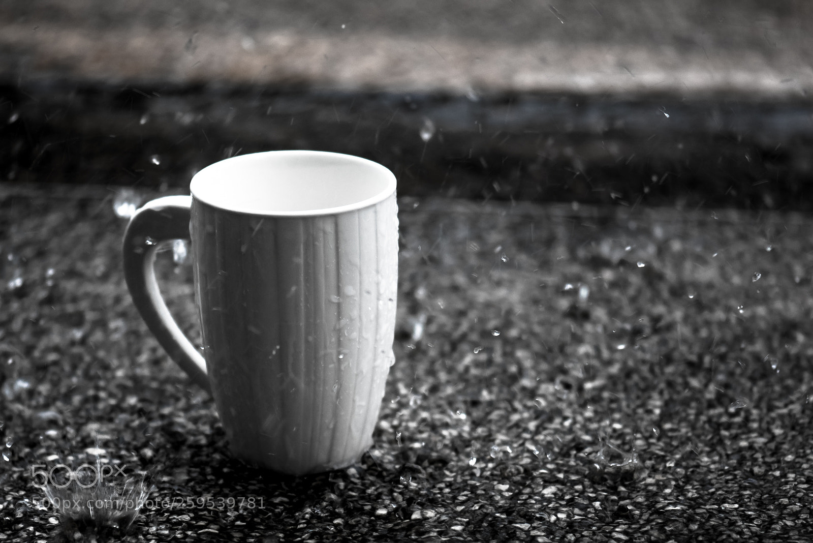 Nikon D750 sample photo. Coffee cup in raining. photography