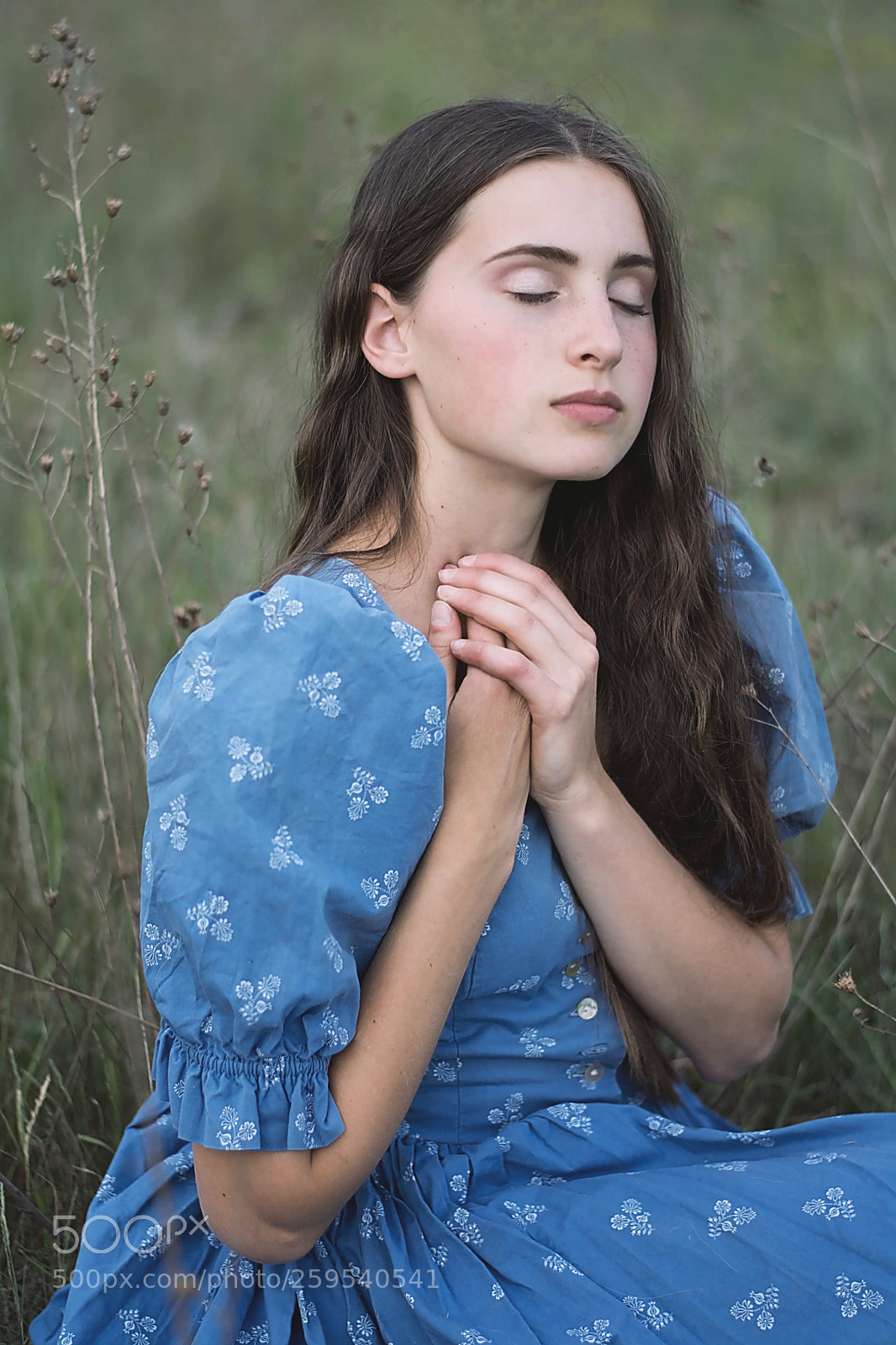 Nikon D7100 sample photo. Girl in blue dress photography