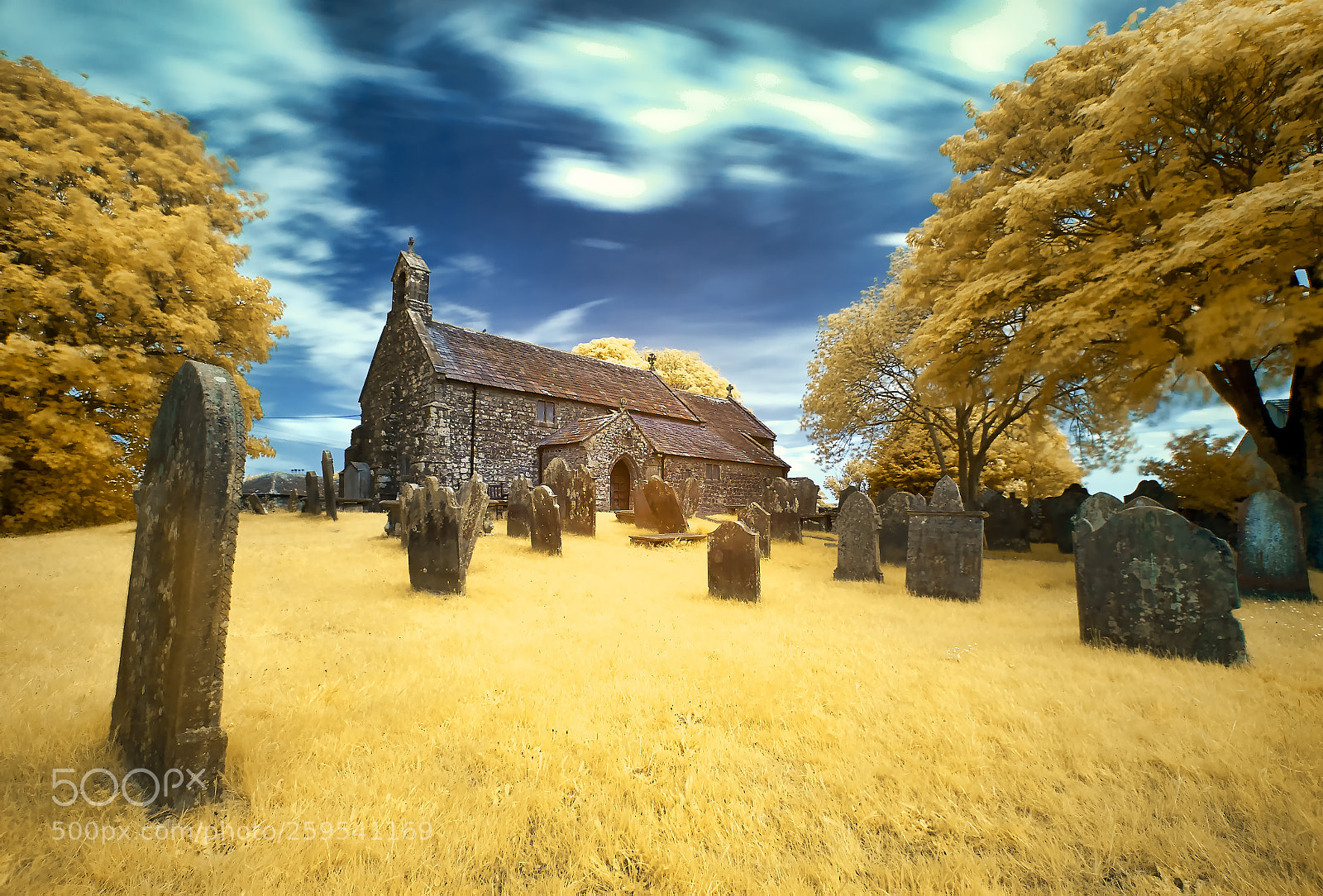 Nikon D200 sample photo. Crosscanoby church colour infared photography