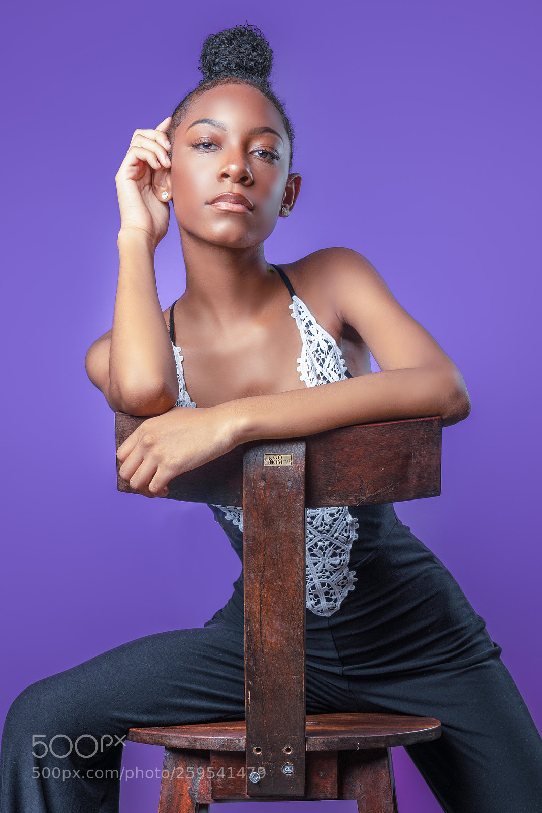 Sony a7R III sample photo. Shiley on purple photography
