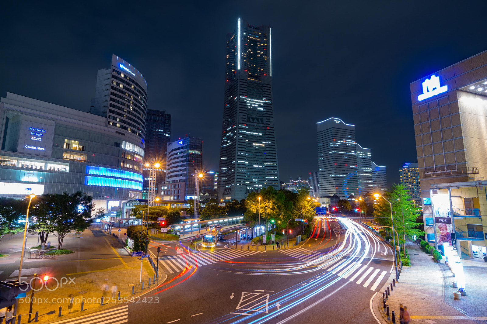 Sony a6000 sample photo. Yokohama nightscape photography