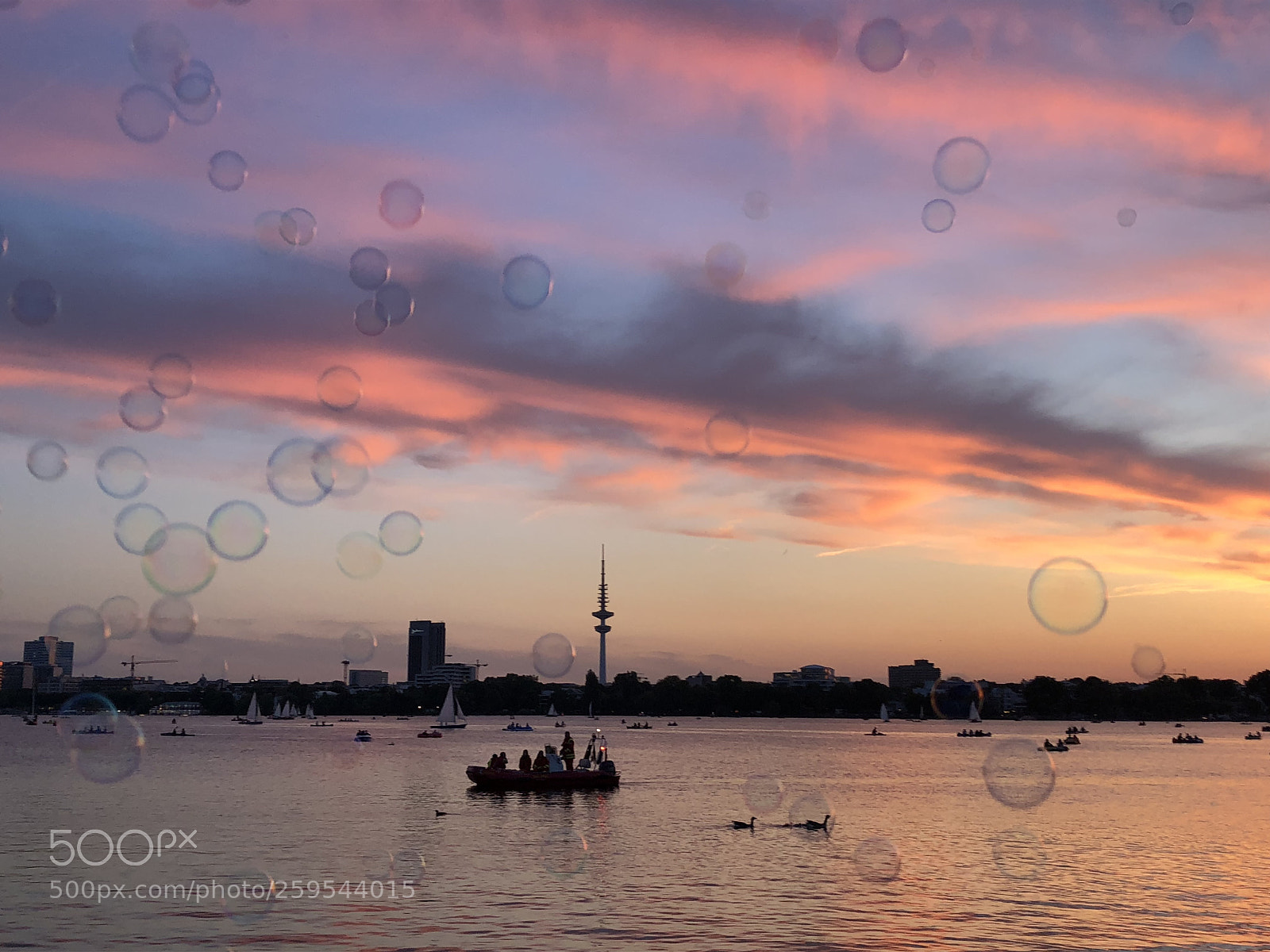 Apple iPhone 8 sample photo. Hamburg alster babbles photography