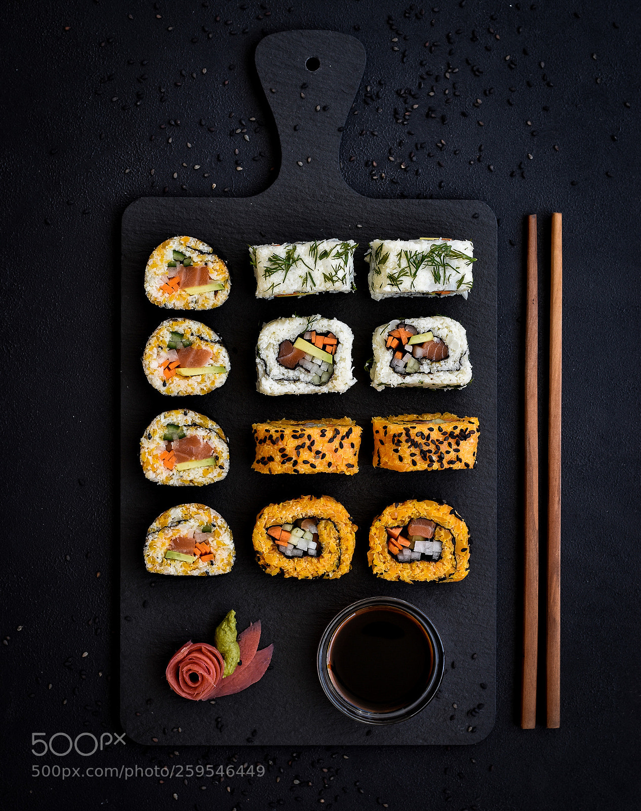 Nikon D5600 sample photo. Vegetable "sushi" photography