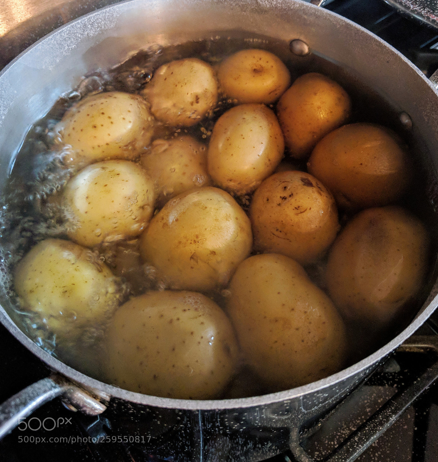 Google Pixel 2 sample photo. Salt potatoes photography