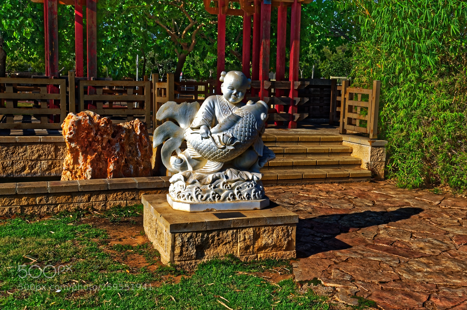 Nikon D5300 sample photo. Asian fisher man statue photography