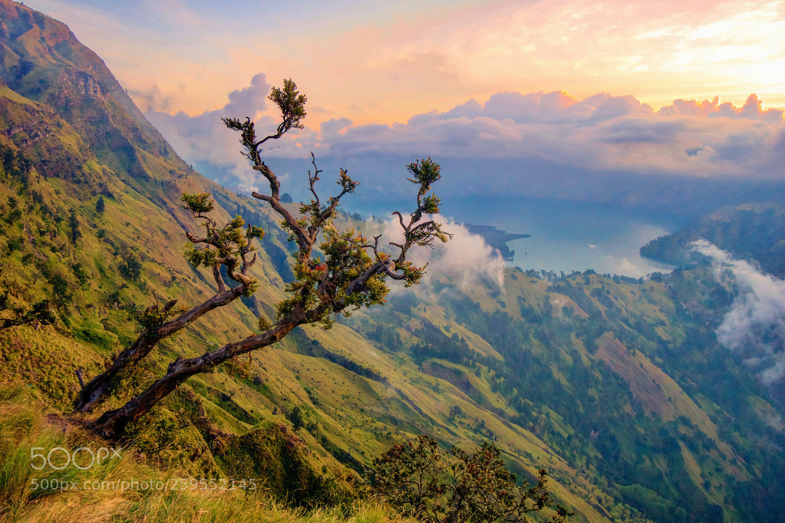 Sony a6000 sample photo. Rinjani sunset photography
