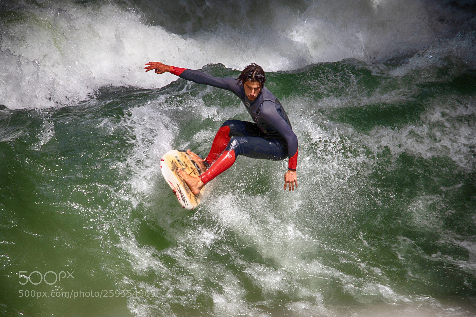 Canon EOS 6D Mark II sample photo. Eisbach surfing photography