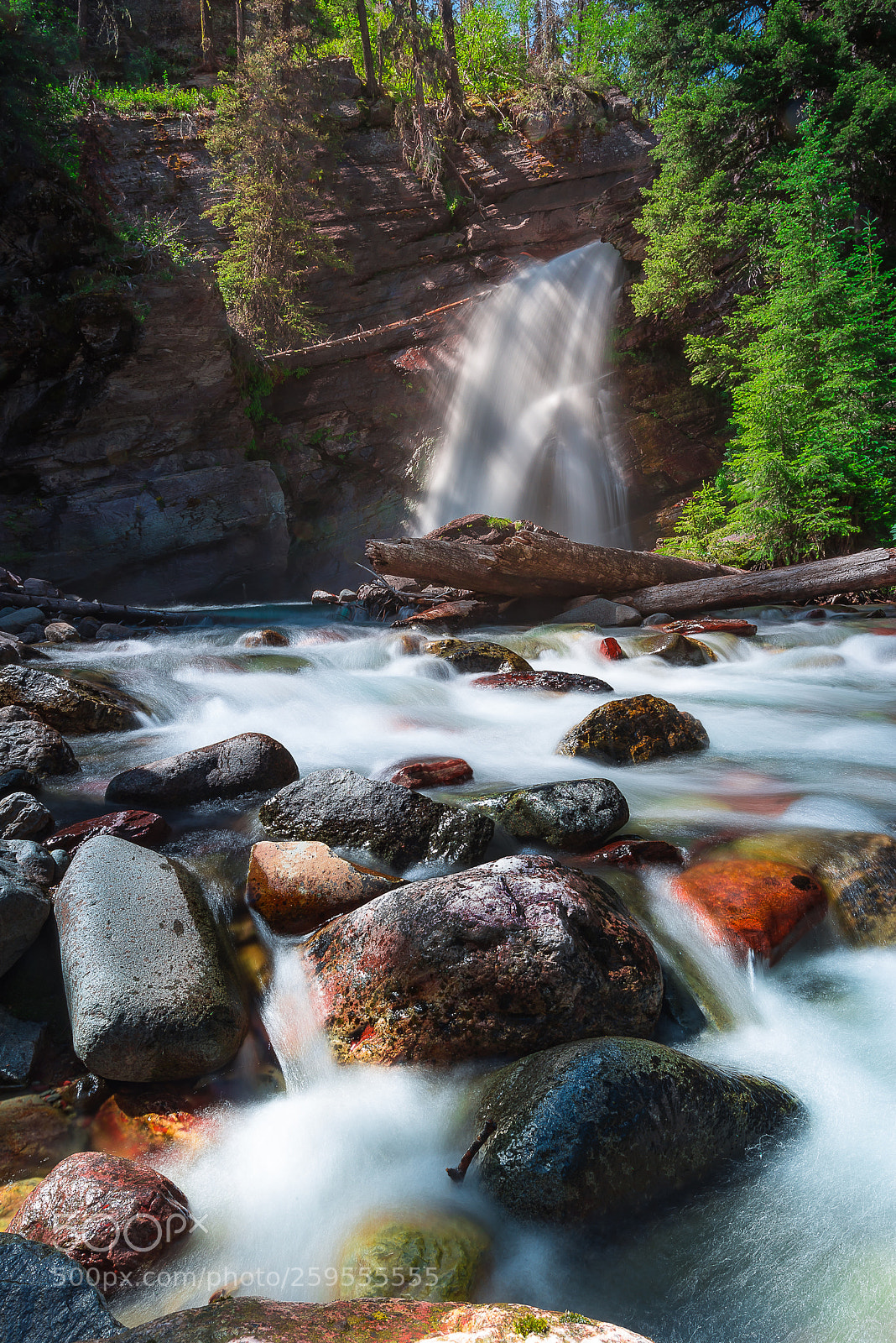 Nikon D610 sample photo. Baring fall in glacier photography