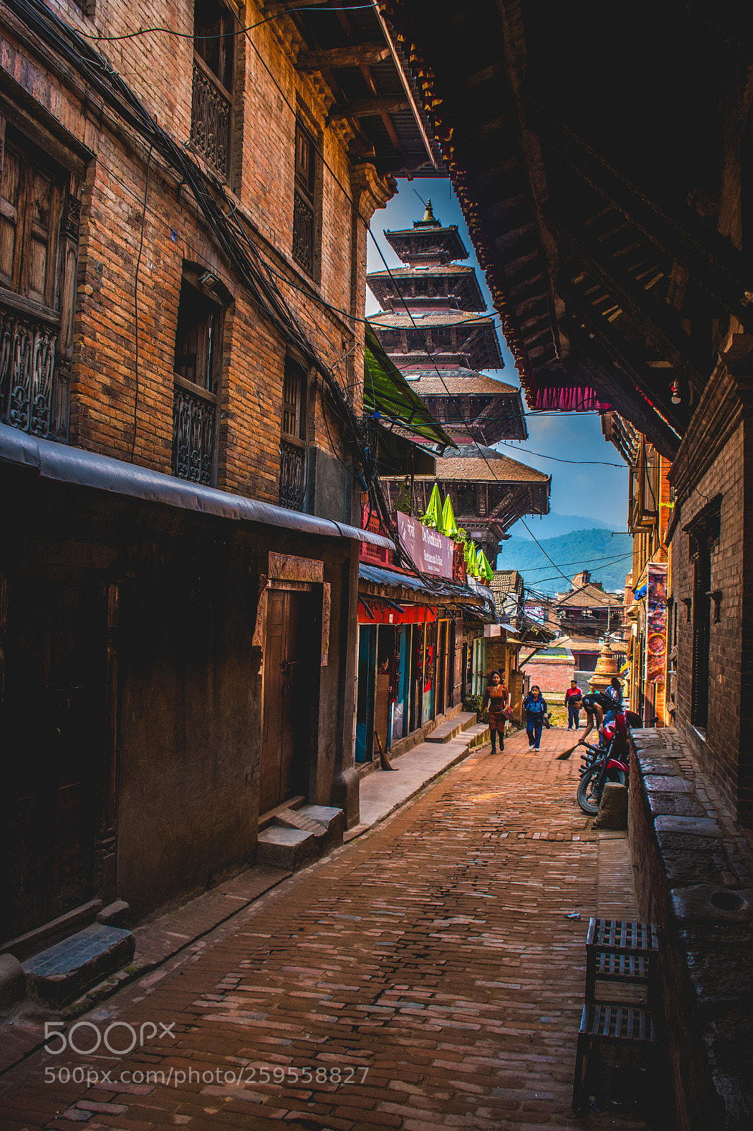 Nikon D7500 sample photo. Streets of bhaktapur photography