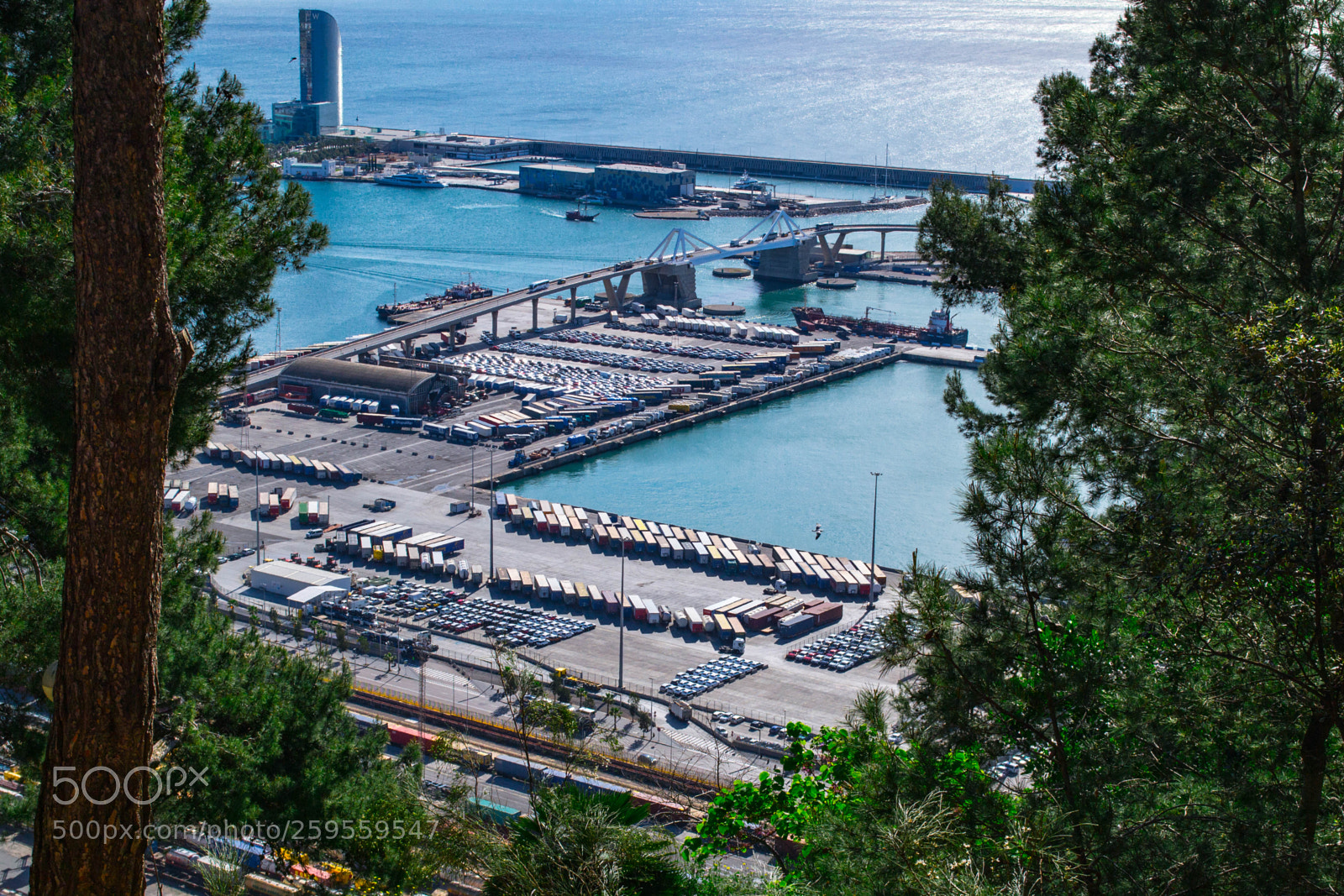 Nikon D3100 sample photo. Montjuic port view photography