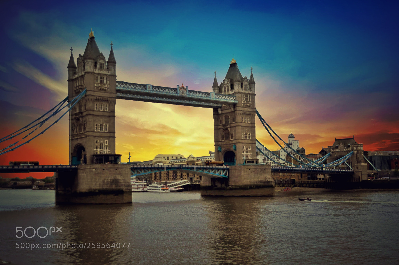 Nikon D3100 sample photo. Sunset over tower bridge. photography