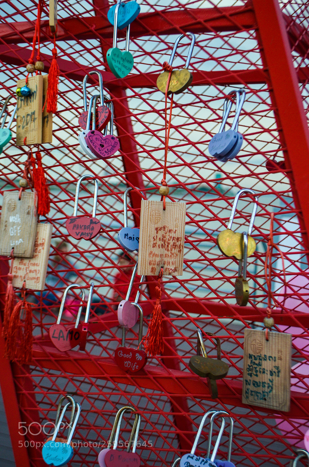 Nikon D5100 sample photo. Love locks photography