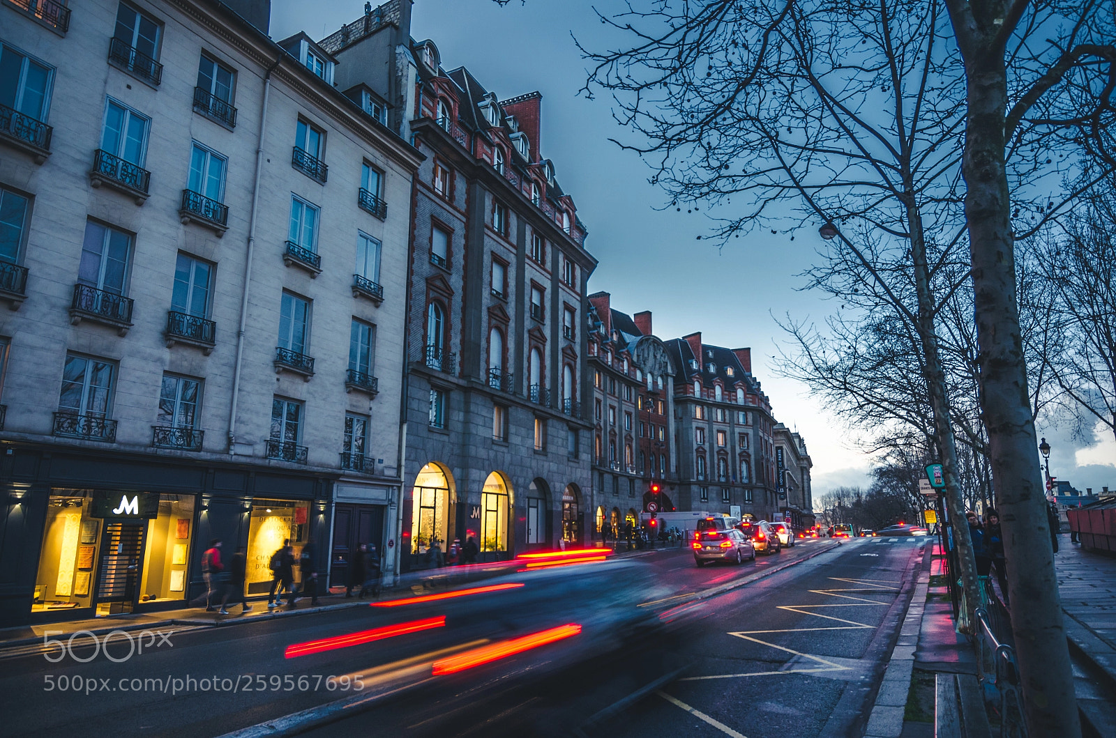 Nikon D5100 sample photo. Speeding parisian taxi photography