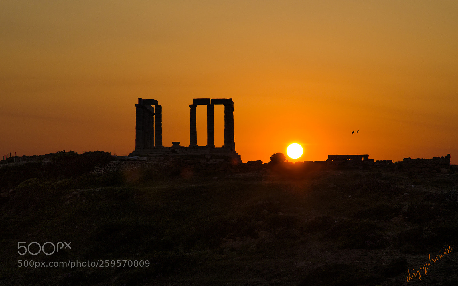 Nikon D7000 sample photo. Temple of poseidon photography
