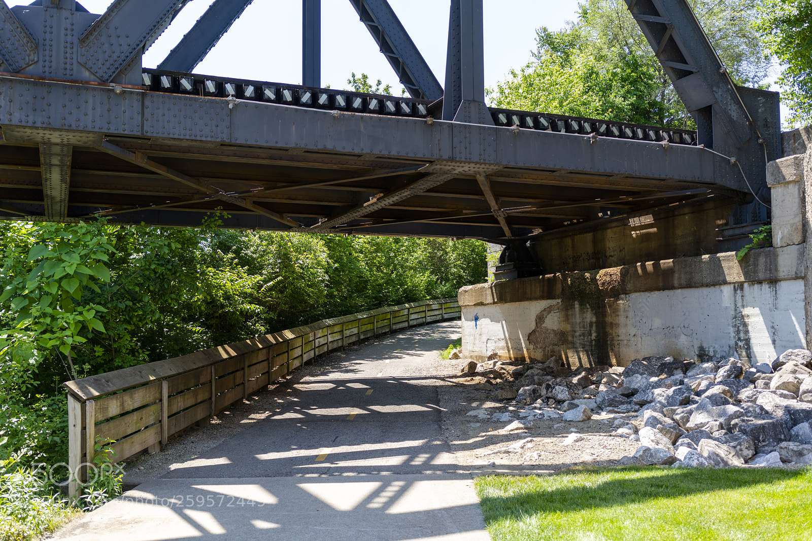 Sony a7R III sample photo. Bridge over trail photography