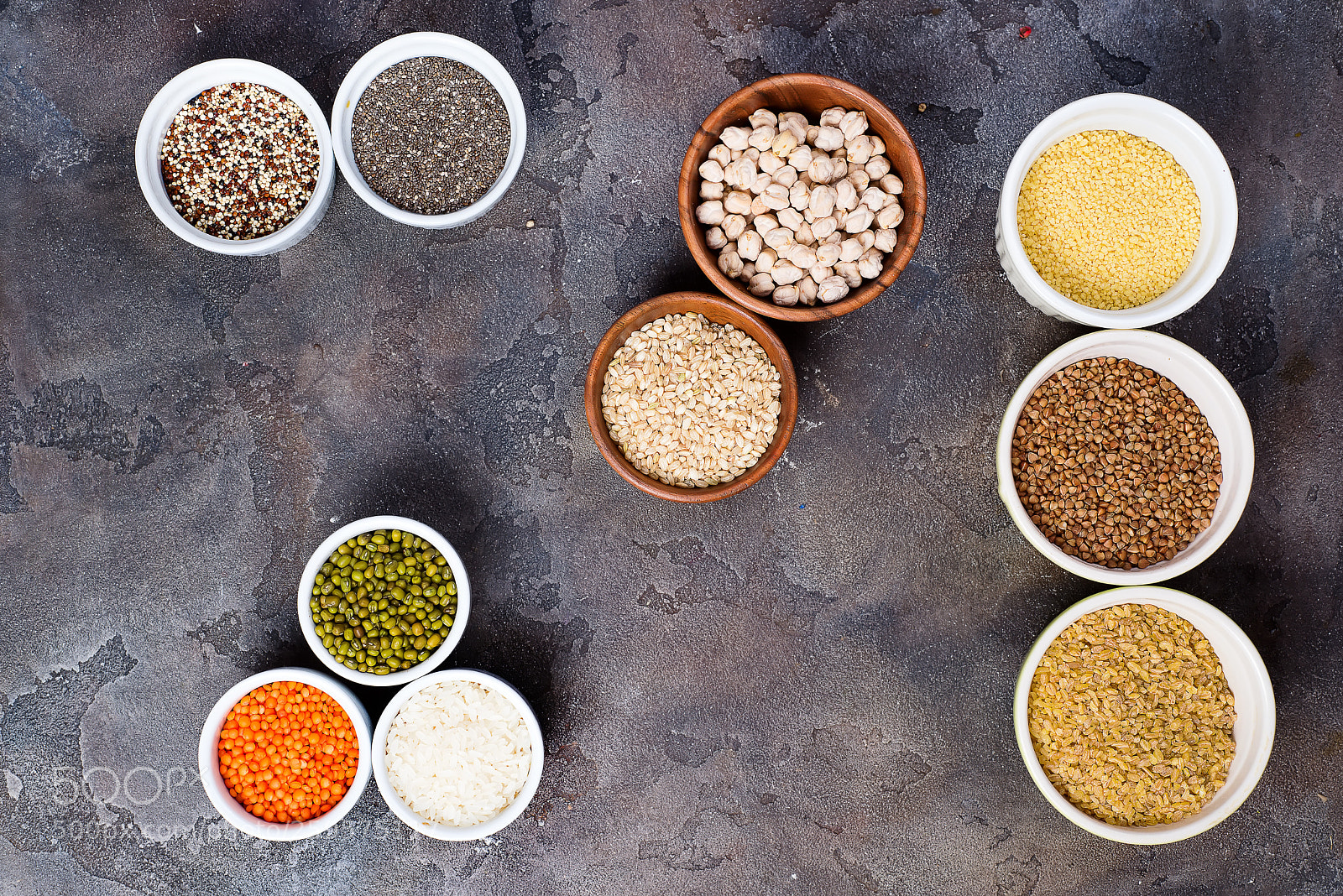Nikon D610 sample photo. Superfoods and cereals selection photography