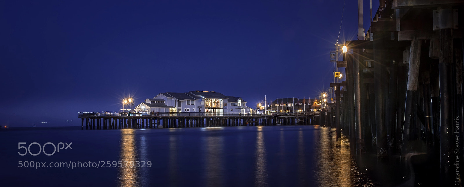 Nikon D750 sample photo. Stearns wharf after sunset photography